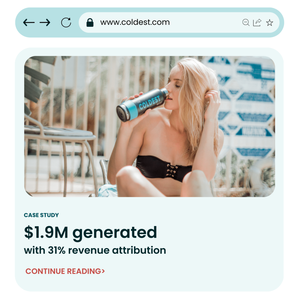 Coldest Water - Email Marketing Case Study