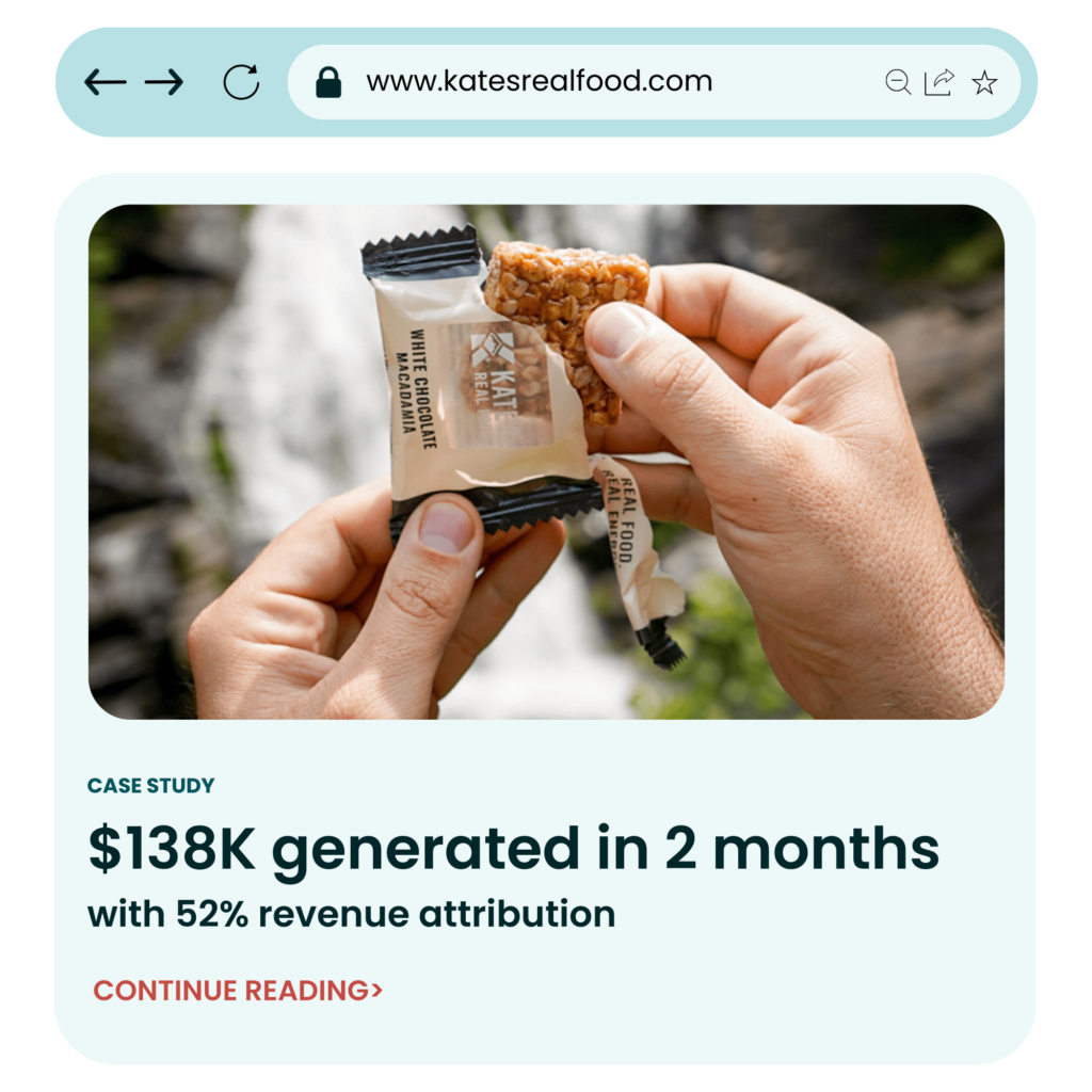 Kates Real Food - Email Marketing Case Study